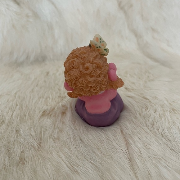 Vintage 3” Precious Moments Ceramic Figurine. “Thinking of You”. Y2K - Picture 3 of 6